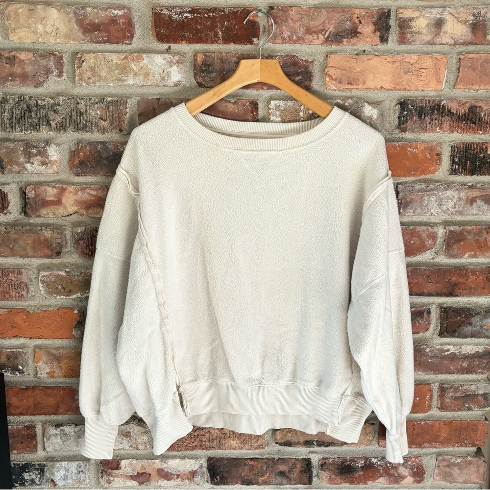 American Eagle Big Hug Reversible Fleece Sweatshirt, XS - Picture 2 of 6